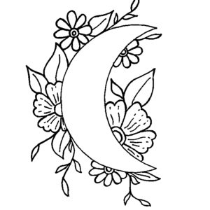 Moon coloring pages printable for free download