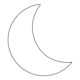 Crescent moon outline images