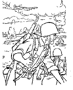 Military coloring pages