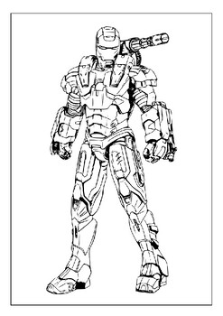 Discover the power of iron man with our large collection of coloring pages