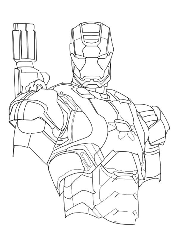 Coloring pages ironman sketch coloring pages