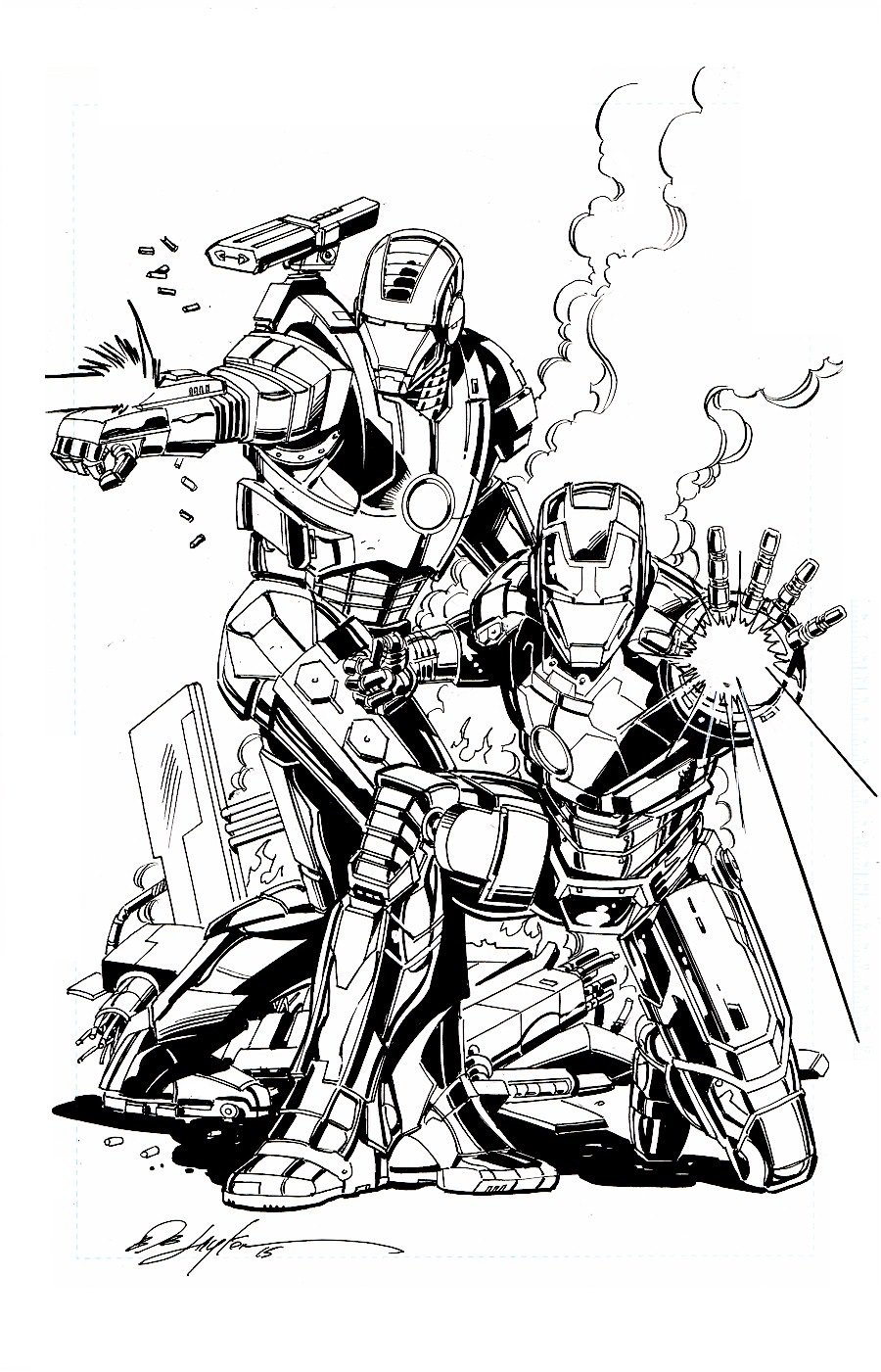 Bob layton xssã supanova adelaide war machine and iron man mission warmachine marvel httpstcoywldzfwx x