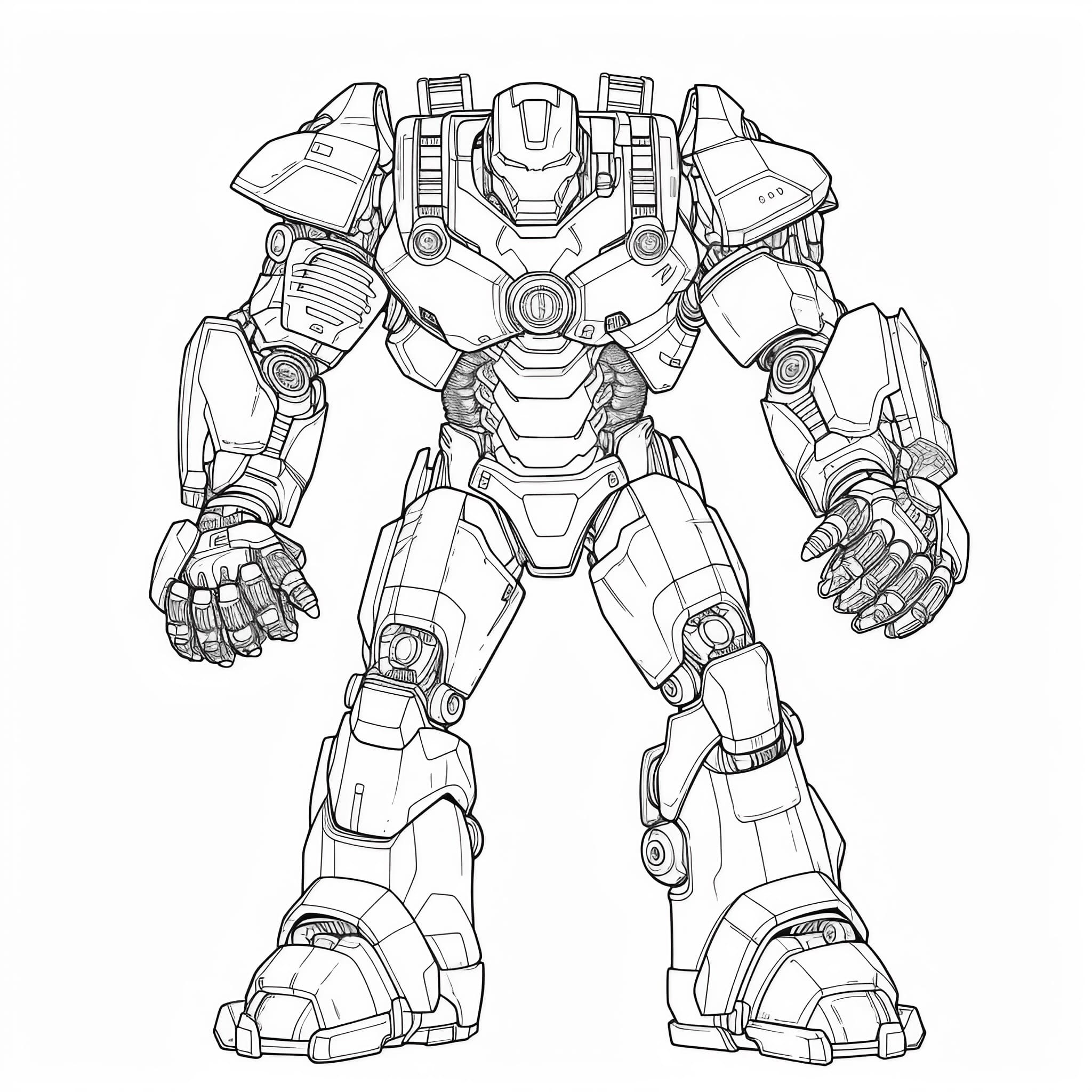 Iron man coloring pages for free printable