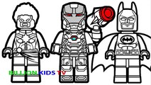 Lego batman vs lego captain marvel vs lego war machine coloring book coloring pages kids fun art â ððððµð