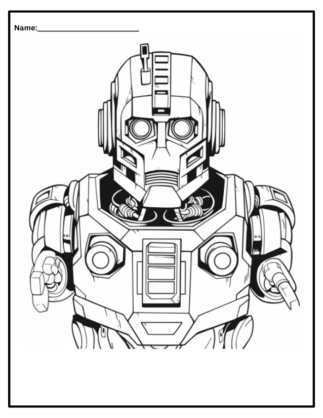 Best robot coloring pages of â