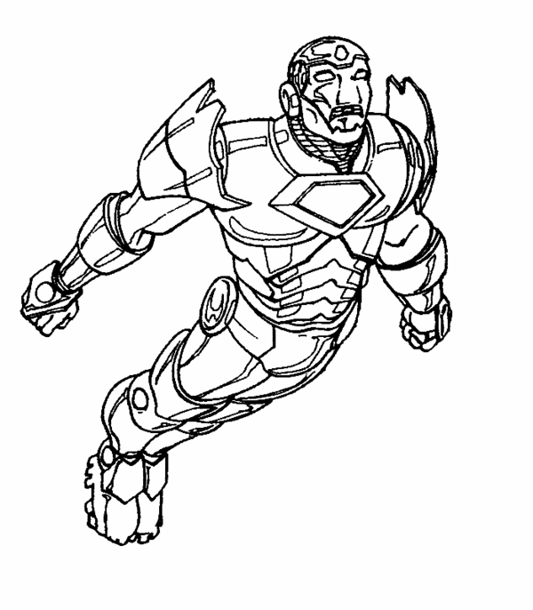 Free printable iron man coloring pages for kids