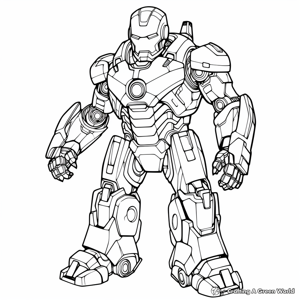 Iron man coloring pages