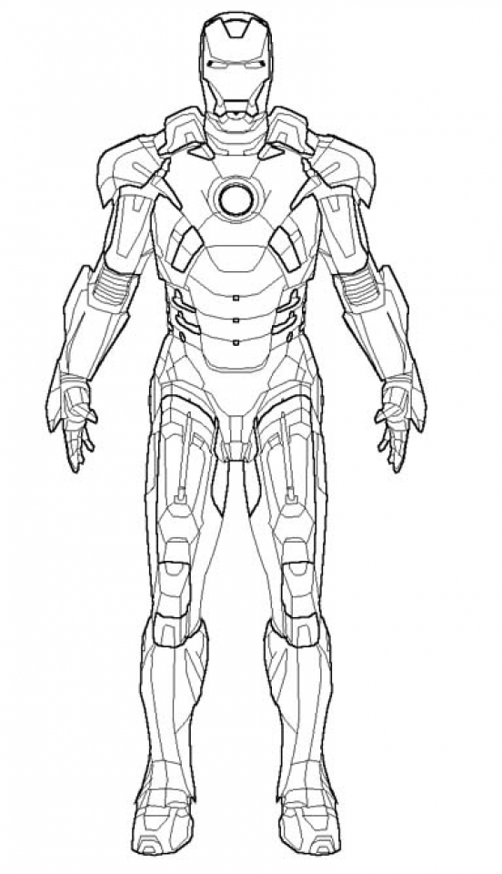 Get this free ironman coloring pages to print