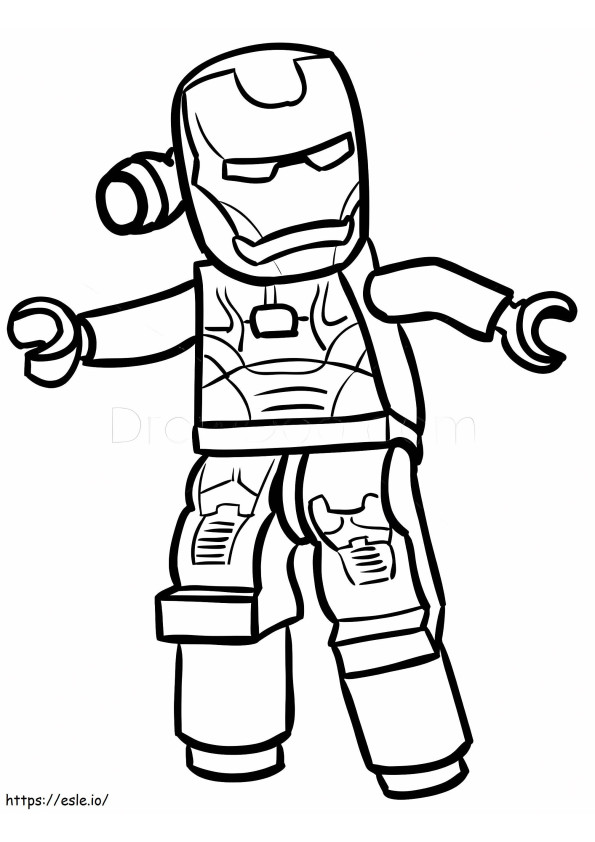 Lego war machine coloring page