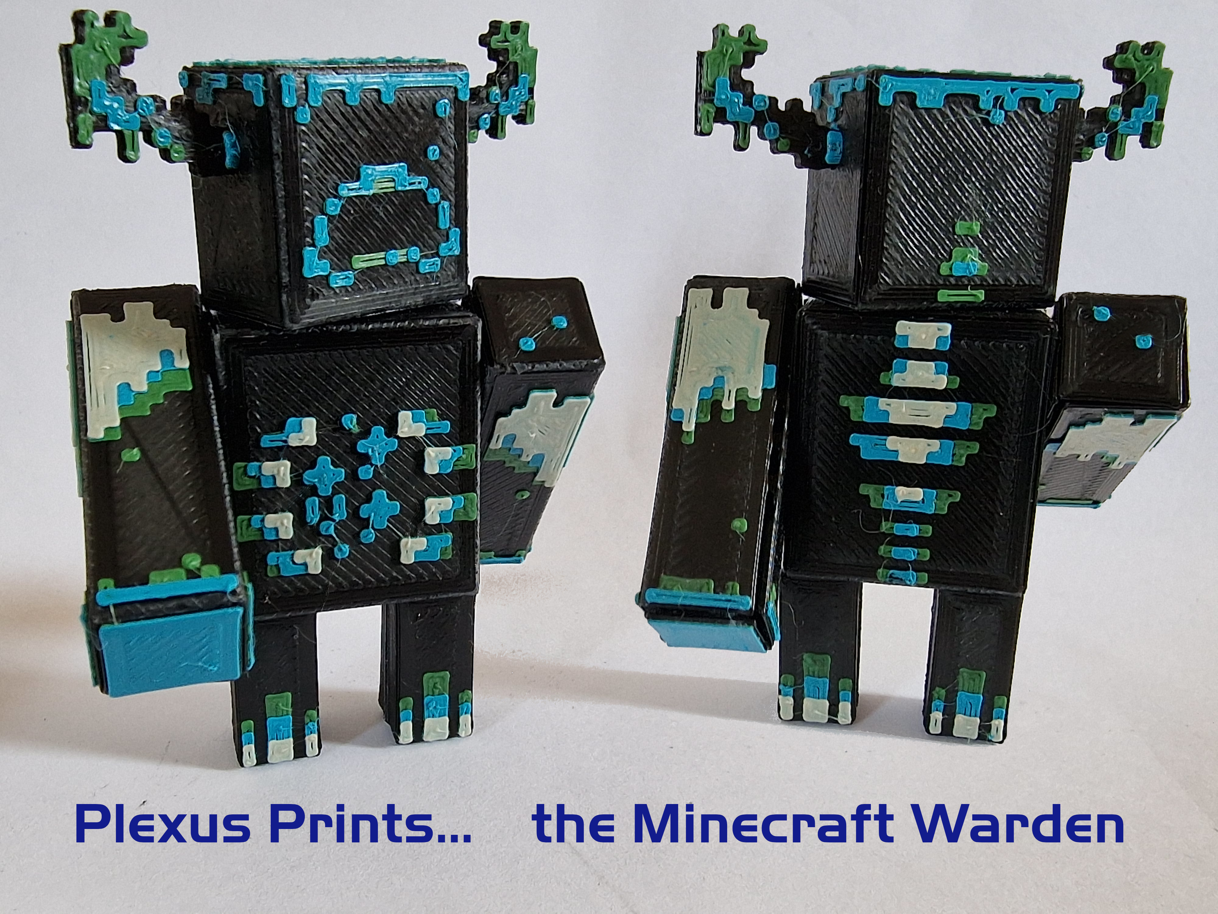 Minecraft warden full color by plexus download free stl model