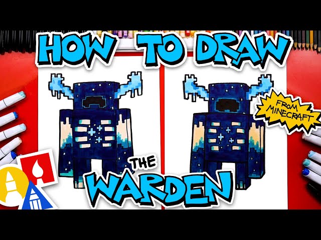 How to draw the warden fro inecraft