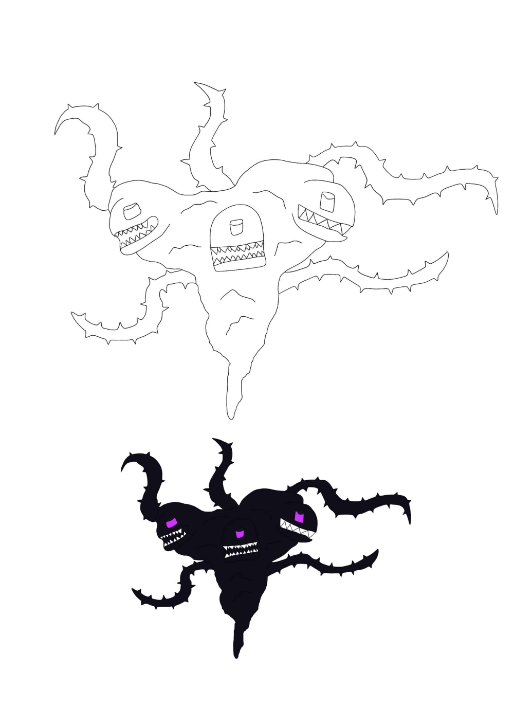 Minecraft wither storm coloring pages