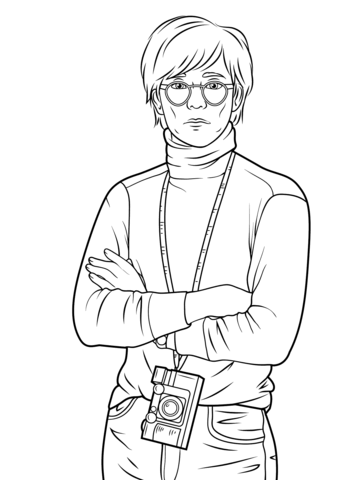 Andy warhol coloring page free printable coloring pages