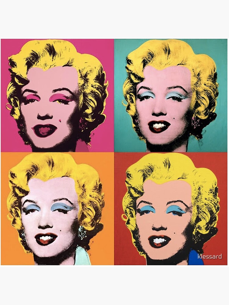 Andy warhol marilyn art board print for sale by klessard