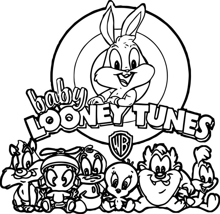 Warner bros baby looney tunes all coloring page