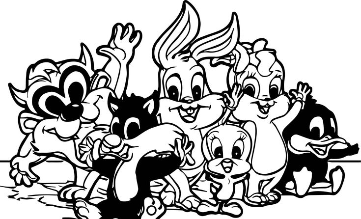 Warner bros baby looney tunes photo coloring page