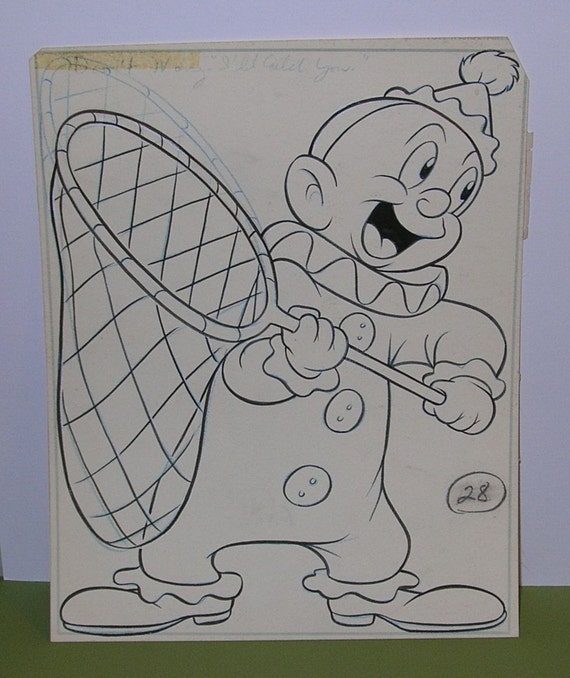 Vintage s whitman original art warner brothers elmer fudd