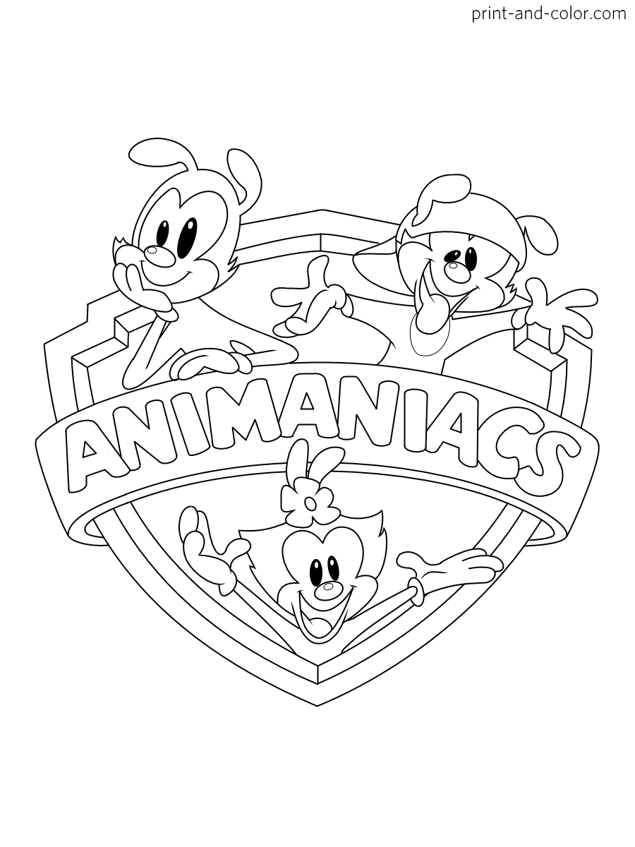 Animaniacs coloring pages print and color