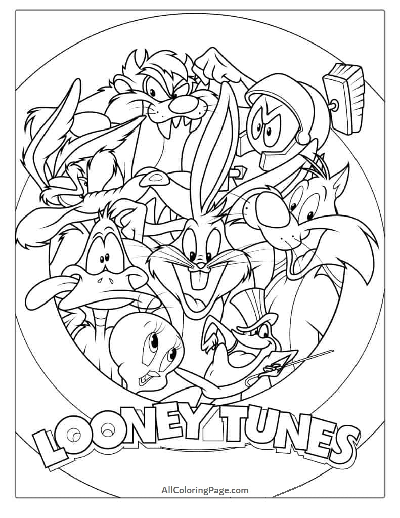 Looney tunes coloring pages â free printable coloring page