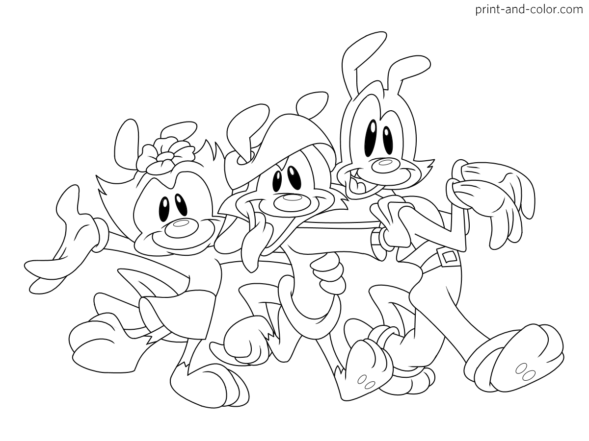 Animaniacs coloring pages print and color