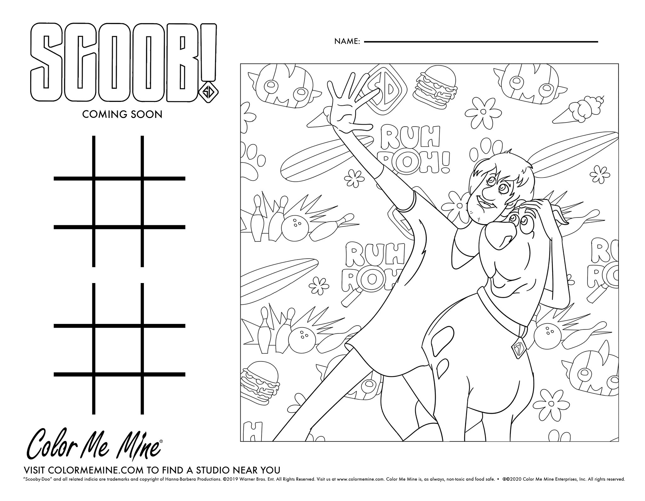 Free scoob coloring sheets