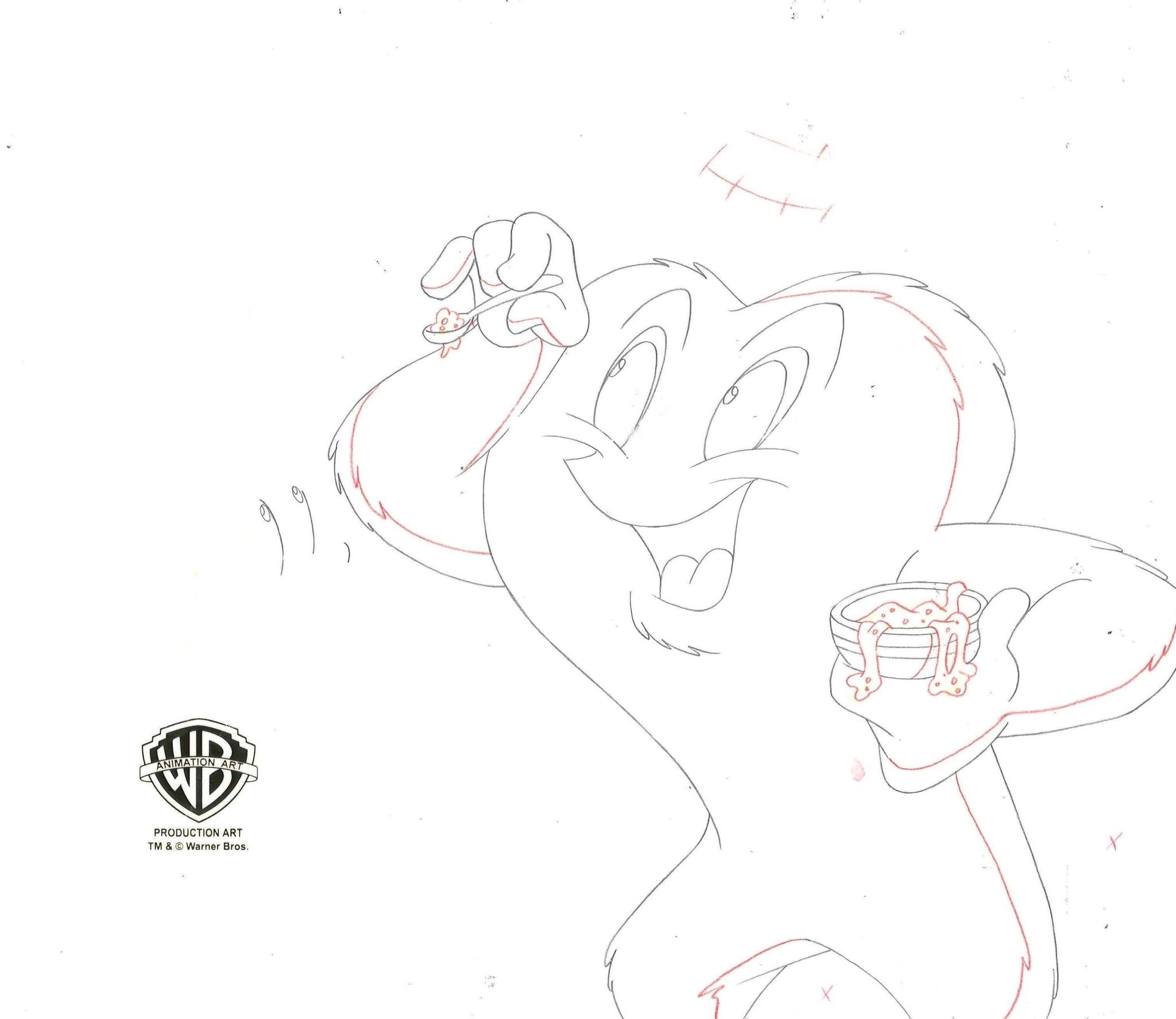 Looney tunes original production drawing gossamer â choice fine art