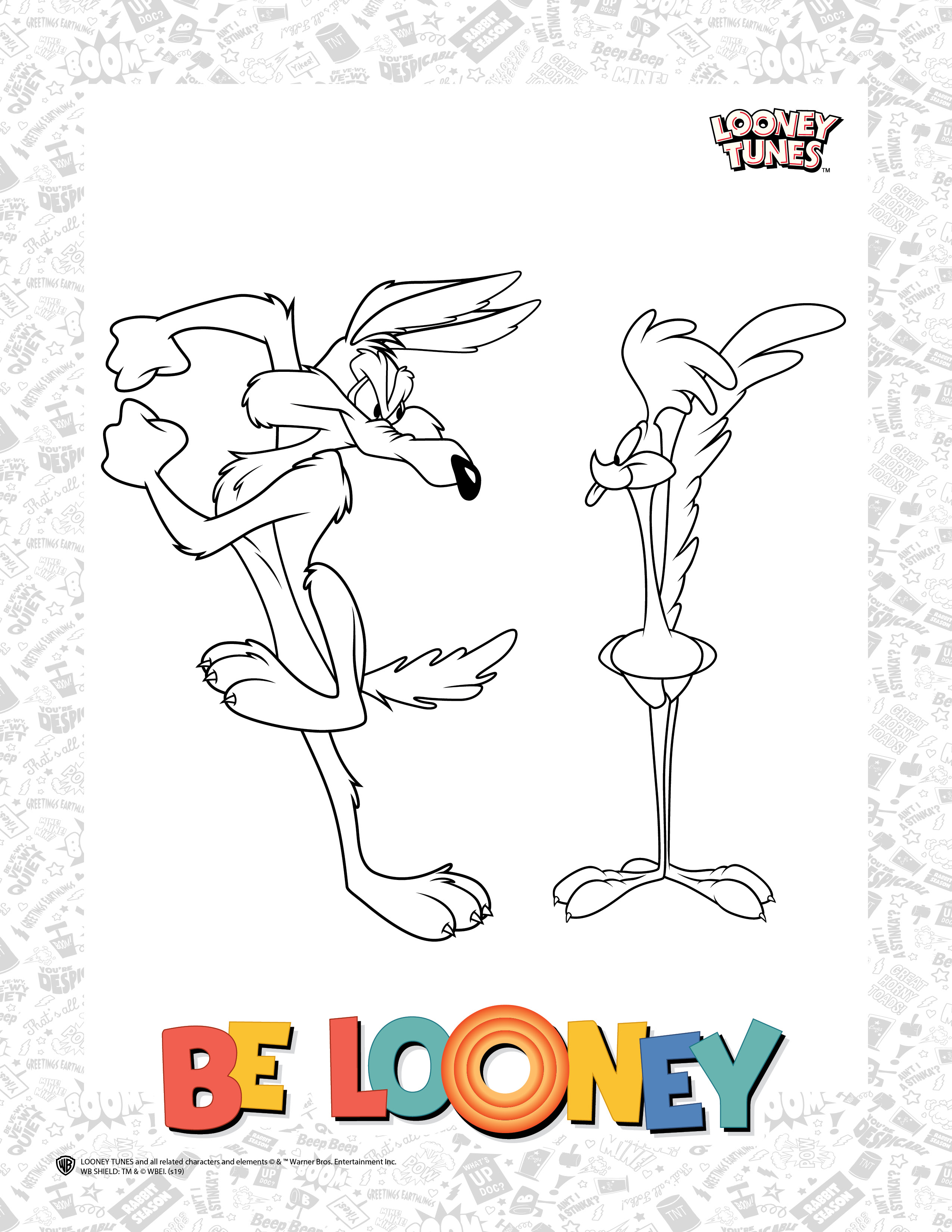 Looney tunes louring pages articles