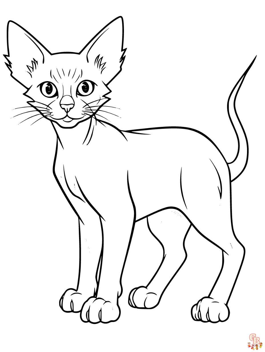 Explore the world of cats with free printable cat coloring pages