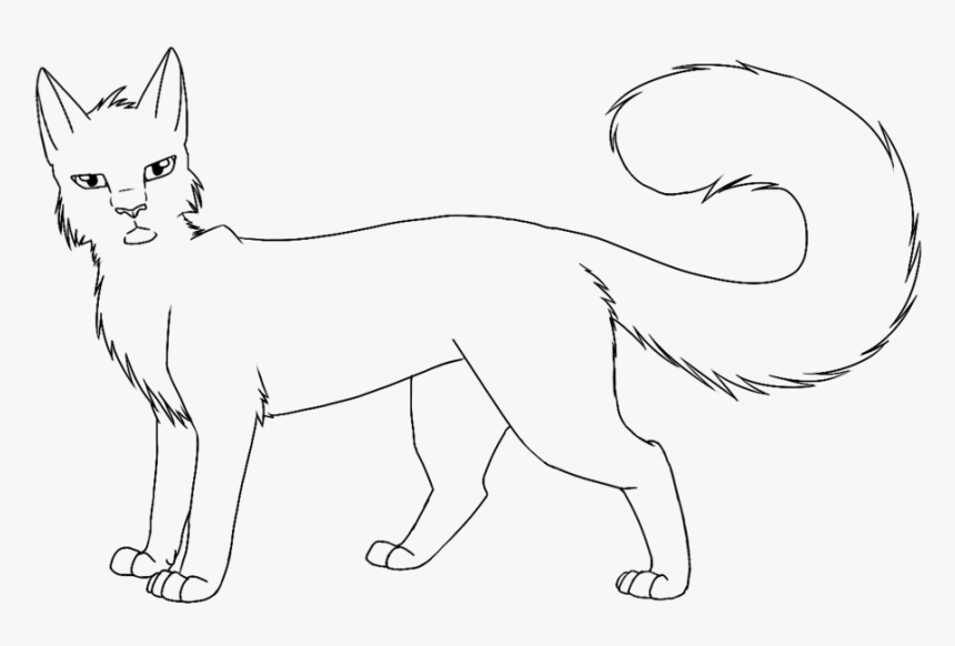 Printable warrior cat coloring pages hd png download