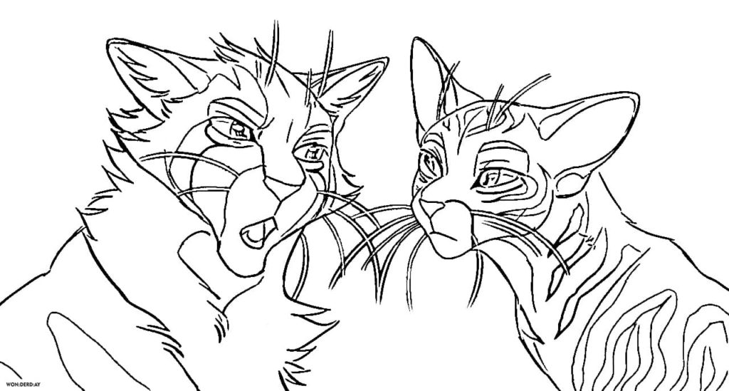 Warriors cats coloring pages free printable coloring pages