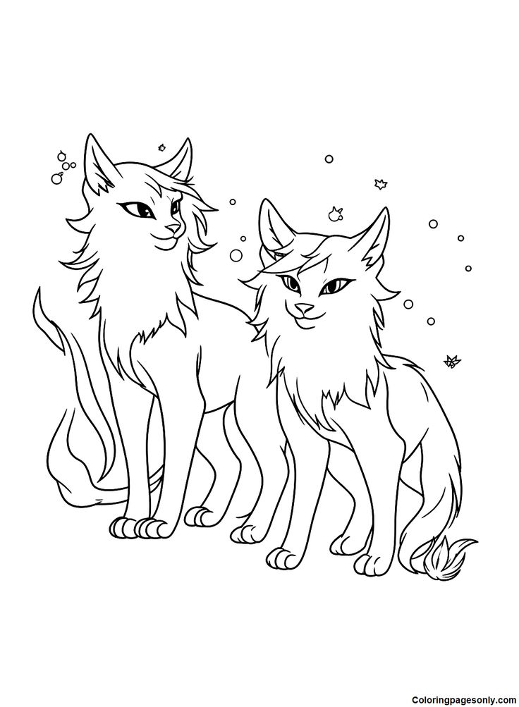 Warrior cats coloring pages cat coloring page coloring pages warrior cats