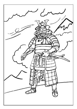 Legendary samurai warriors printable coloring pages collection for kids