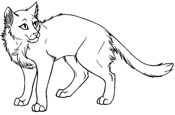 Printable warrior cat coloring pages