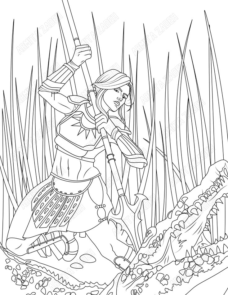 Doris amazonian warrior coloring page amazonian warrior coloring pages color