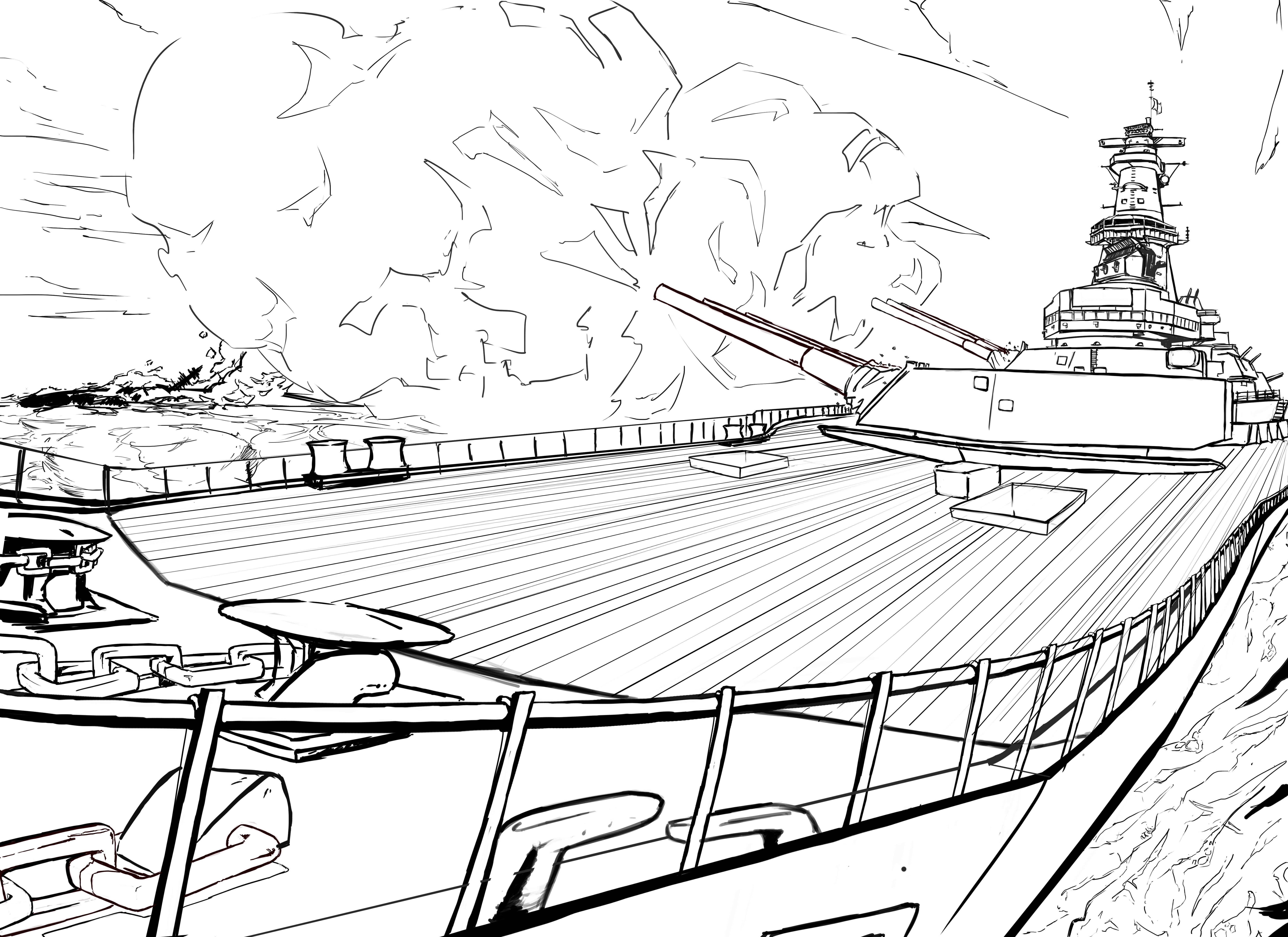 Did somebody ask for coloring book style warships rwowslegends