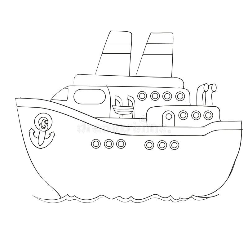 Ship coloring stock illustrations â ship coloring stock illustrations vectors clipart