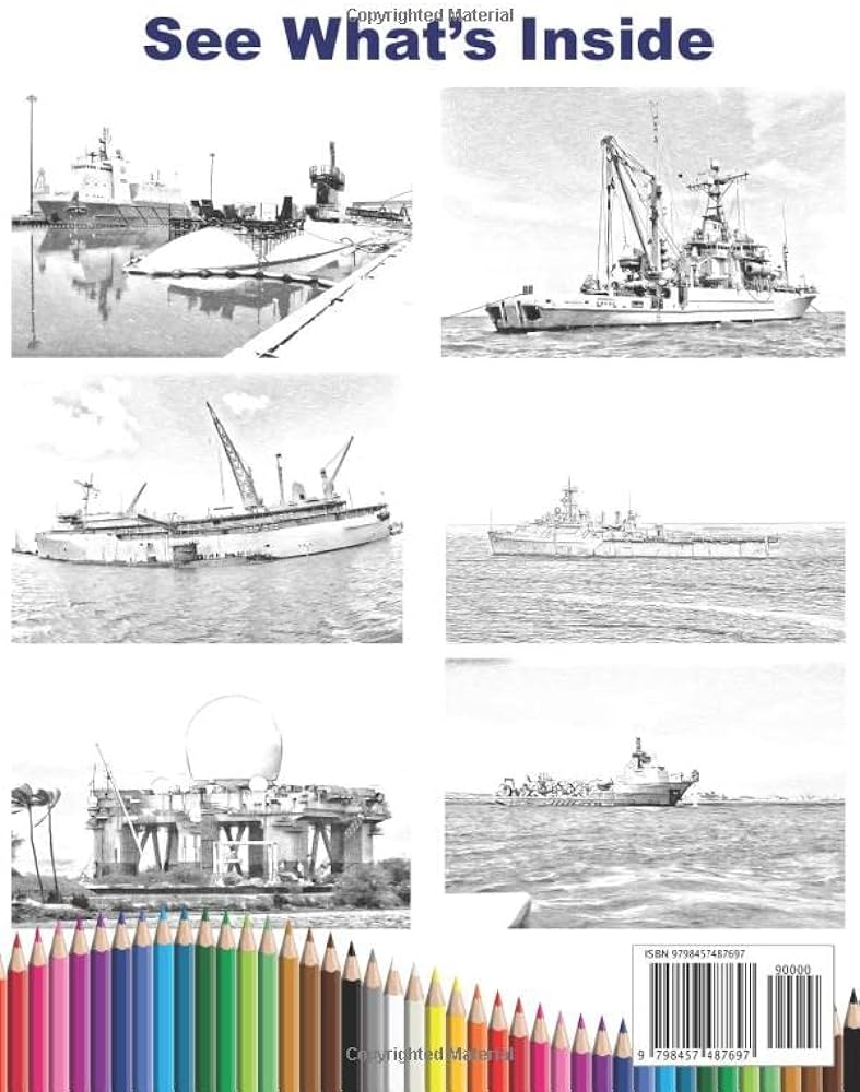 Navy support ships coloring book navy equipment coloring book haag mr ryan cason mr shalone books