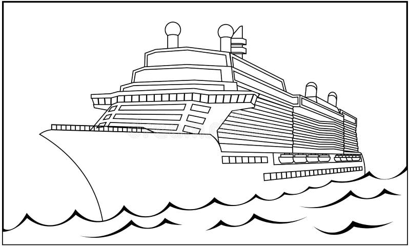 Cruise coloring stock illustrations â cruise coloring stock illustrations vectors clipart