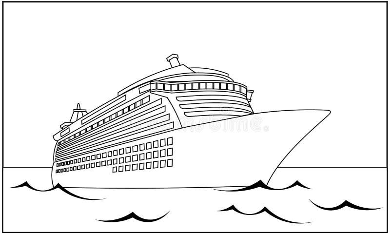 Cruise coloring stock illustrations â cruise coloring stock illustrations vectors clipart