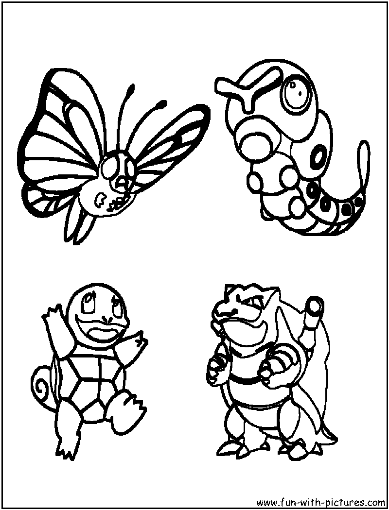 More pokemon coloring pages