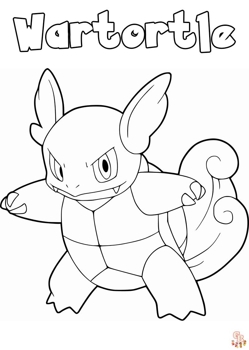 Timer med moro med wartortle coloring pages