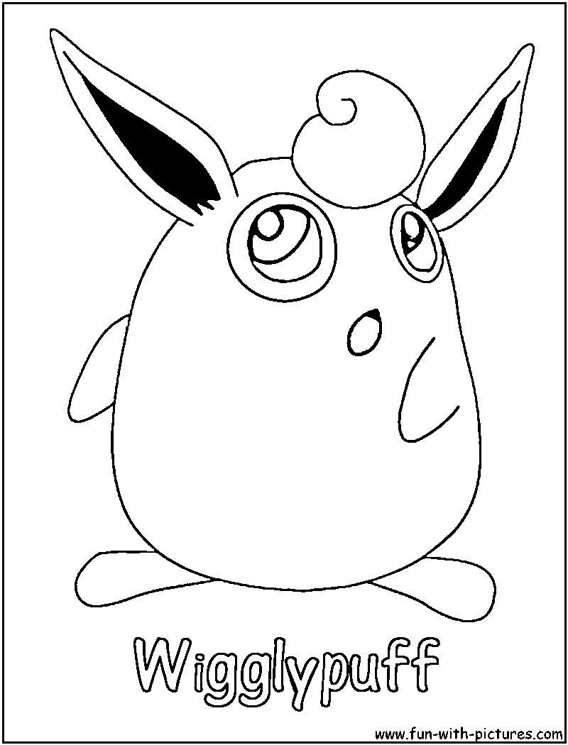 Wigglypuff coloring page