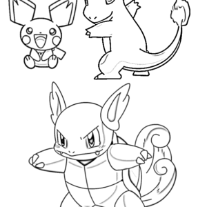 Squirtle coloring pages printable for free download