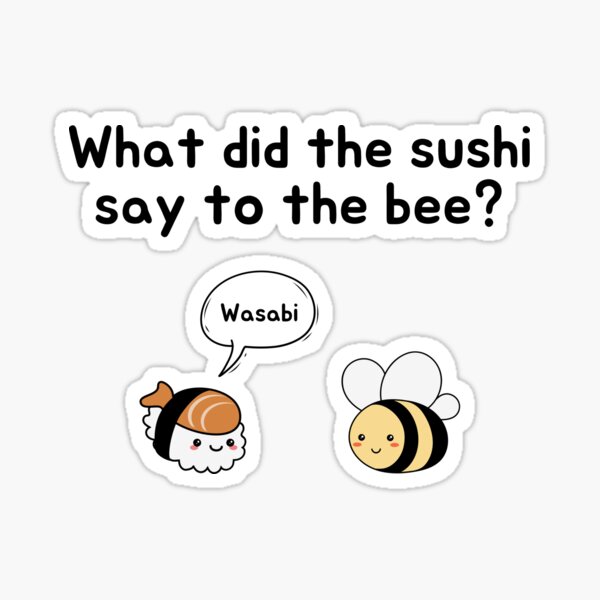 Wasabi joke stickers for sale