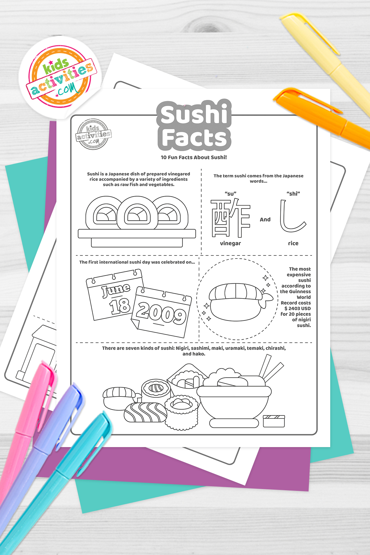 Interesting sushi facts kids activities blog