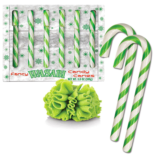 Wasabi candy canes