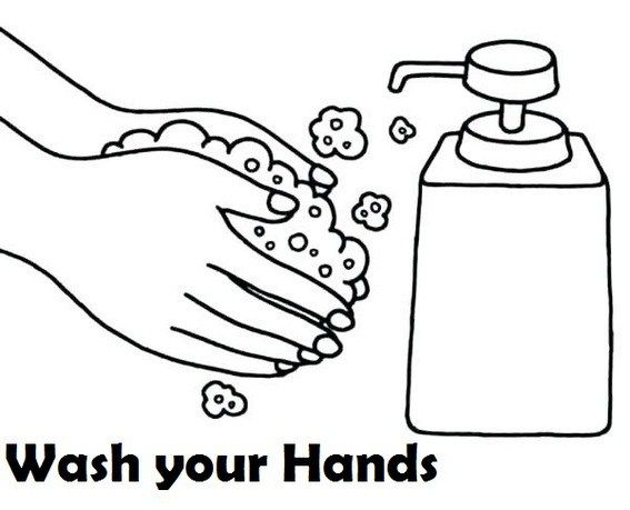 Handwash clipart coloring sheet coloring sheets clip art color