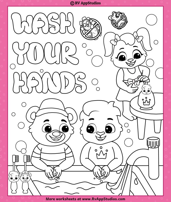 Nursery rhymes coloring sheet free coloring pages