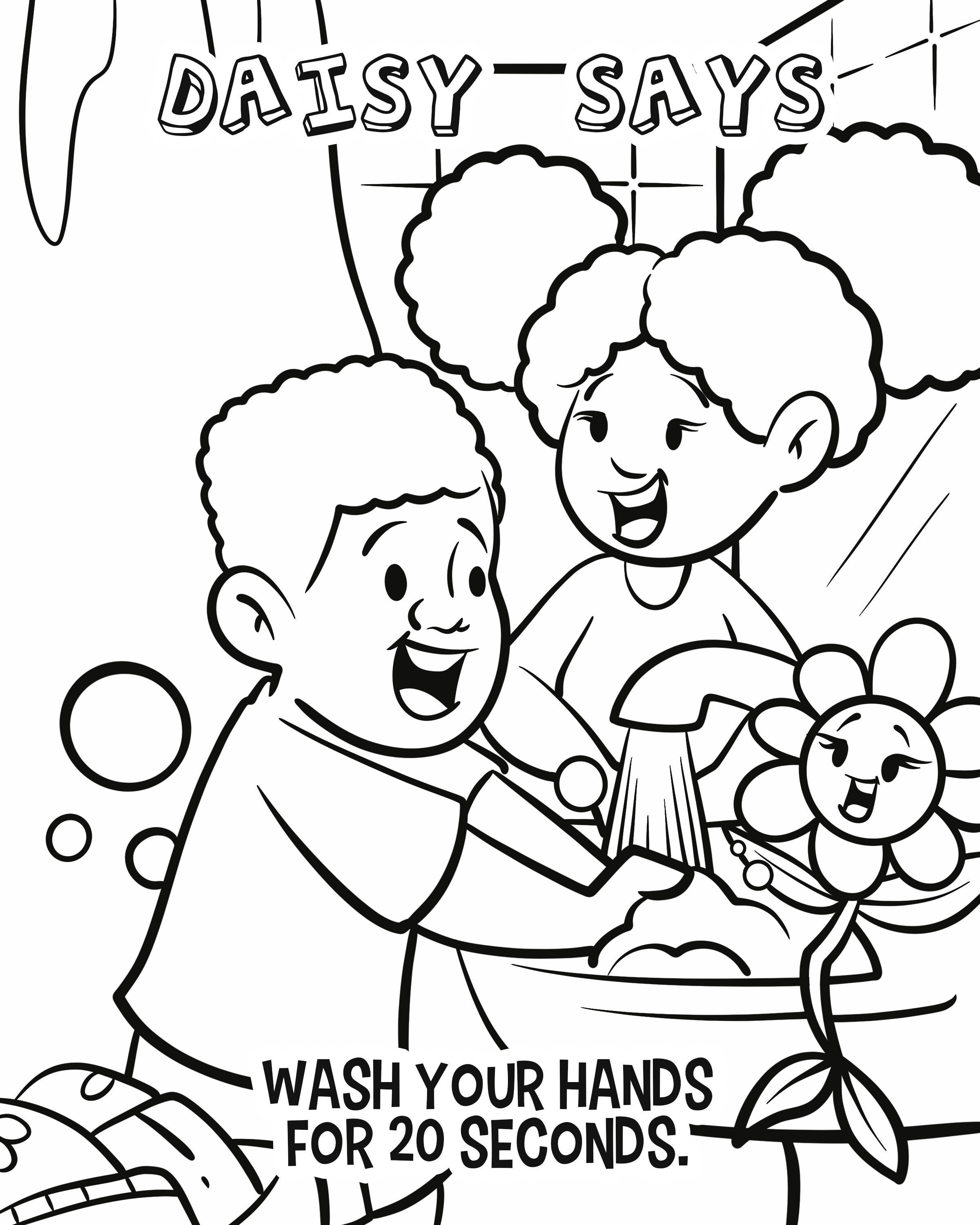 Daisy says printable coloring pages for kids digital download download now