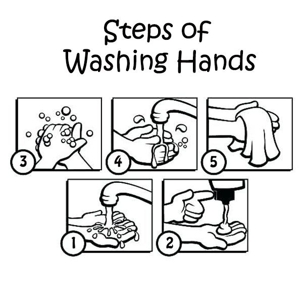 Free hand washing coloring pages for preschoolers